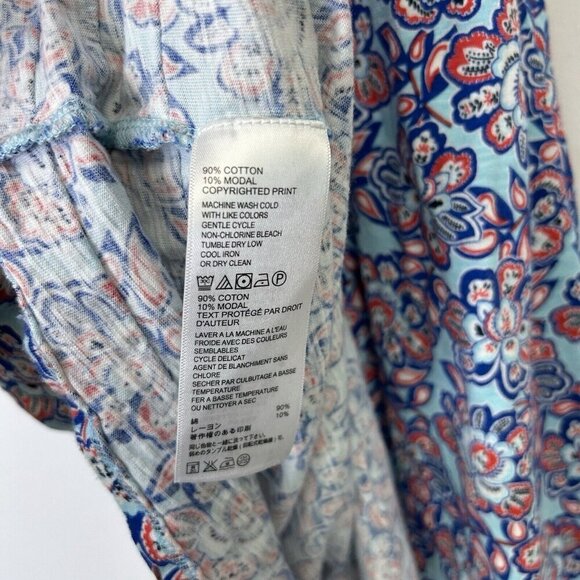 Tommy Bahama Dress Womens Size Medium Red Blue Floral Sleeveless - Picture 8 of 9